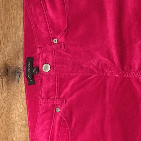 Banana Republic, velvety pink pants, skinny, size 24 petite - Picture 3 of 4